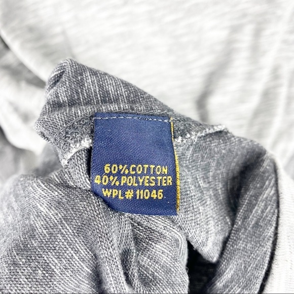 Vintage 1946 Washed Stoned & Beaten Long Sleeve Henley Shirt Sz Large - Picture 6 of 6